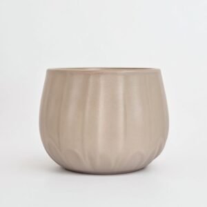 Pot ceramic Wave pearl mokka