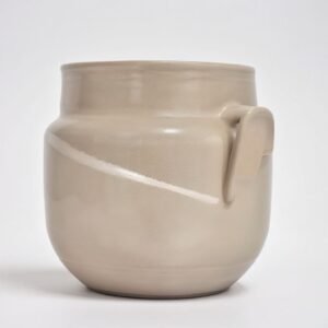 Pot ceramic Space X pearl mokka