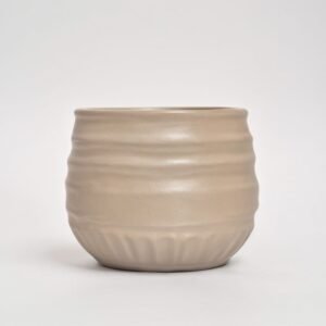 Pot ceramic Honeycomb Pearl Mokka