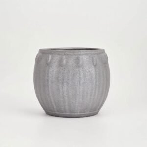 Pot ceramic Kropla granit grey