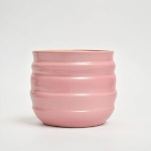 Pot ceramic  matte pink