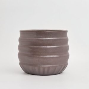 Pot ceramic pearl bronze