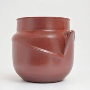 Pot ceramic Space X matte bordo